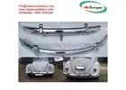 VW Beetle European style (1955-1972) bumpers by stainless steel new