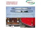 Volkswagen T2 Bay Window Bus (1972-1979) bumpers by stainless steel new