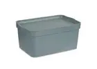 Storage Box with Lid Kipit TP594-2 Grey Plastic 7,5 L 21 x 14,2 x 32 cm-Qubyk USA