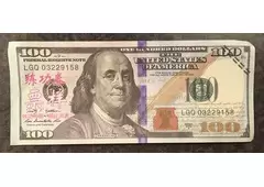 Fake 100 Dollar Bill for Sale