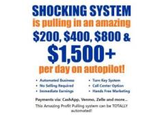 Turnkey system pays cash payments into your account multiple times daily on autopilot!!!