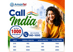 Call India from USA - By AmanTel