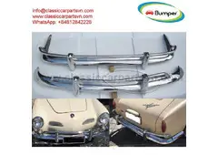 VW Karmann Ghia US Export style bumpers year (1956-1966) by stainless steel new